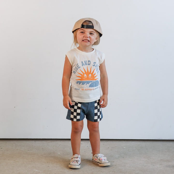 Rise and Shine Muscle Tank by Tiny Whales