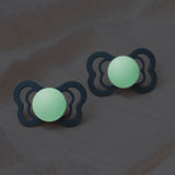 Couture GLOW Pacifiers 2 Pk- Blush/Vanilla by Bibs