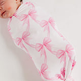 Bamboo Swaddle- Bow My Gosh by Copper Pearl