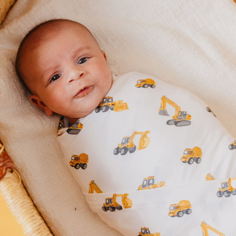 Bamboo Swaddle- Dozer by Copper Pearl