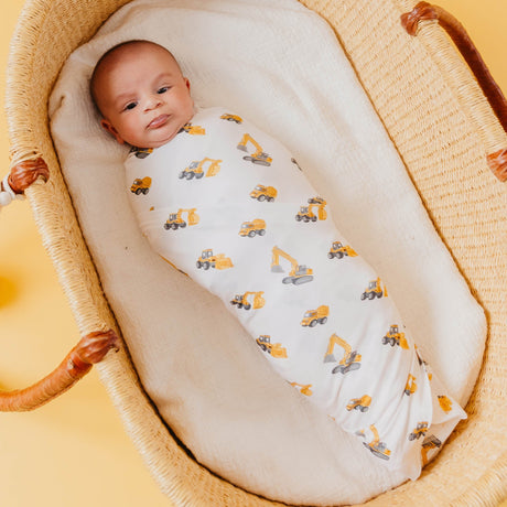 Bamboo Swaddle- Dozer by Copper Pearl
