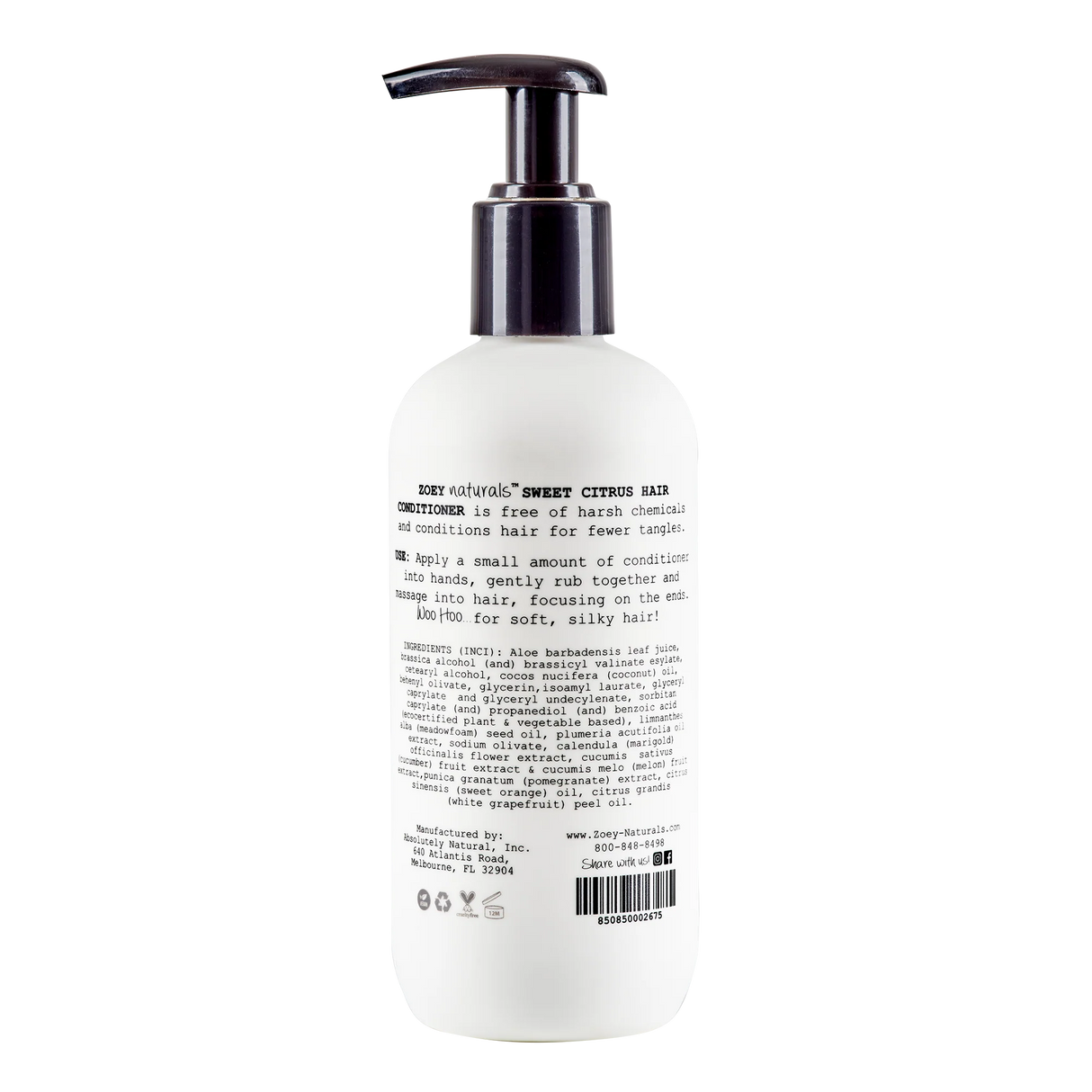 Zoey Naturals - Hair Conditioner - Sweet Citrus