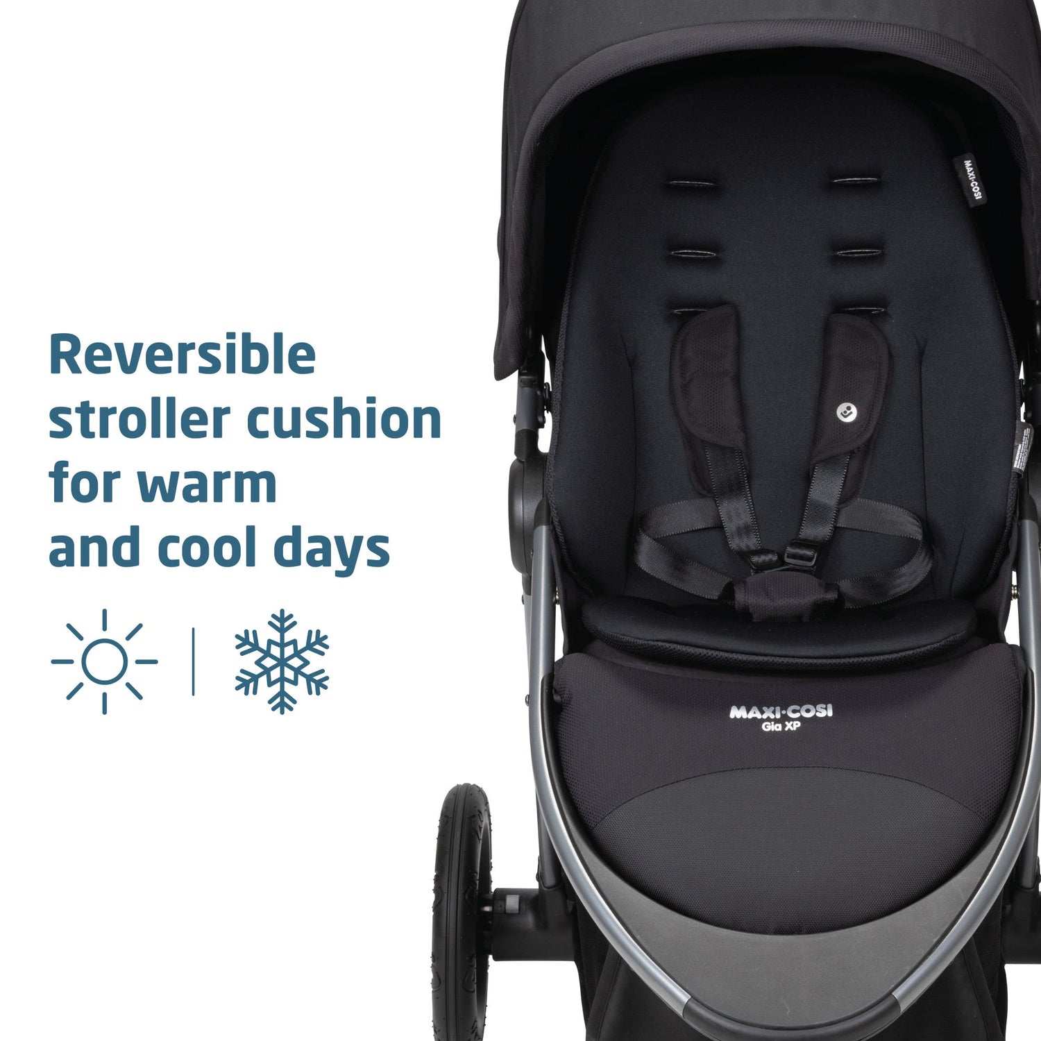 maxi cosi gia Maxi-Cosi Gia XP Luxe 3-Wheel Travel System, Midnight Moon