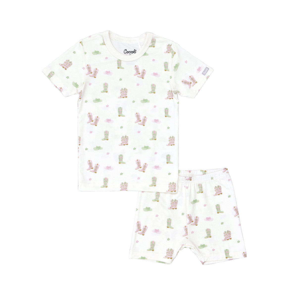 Girls S/S Modal Pyjama- Cowgirl Boots by Coccoli