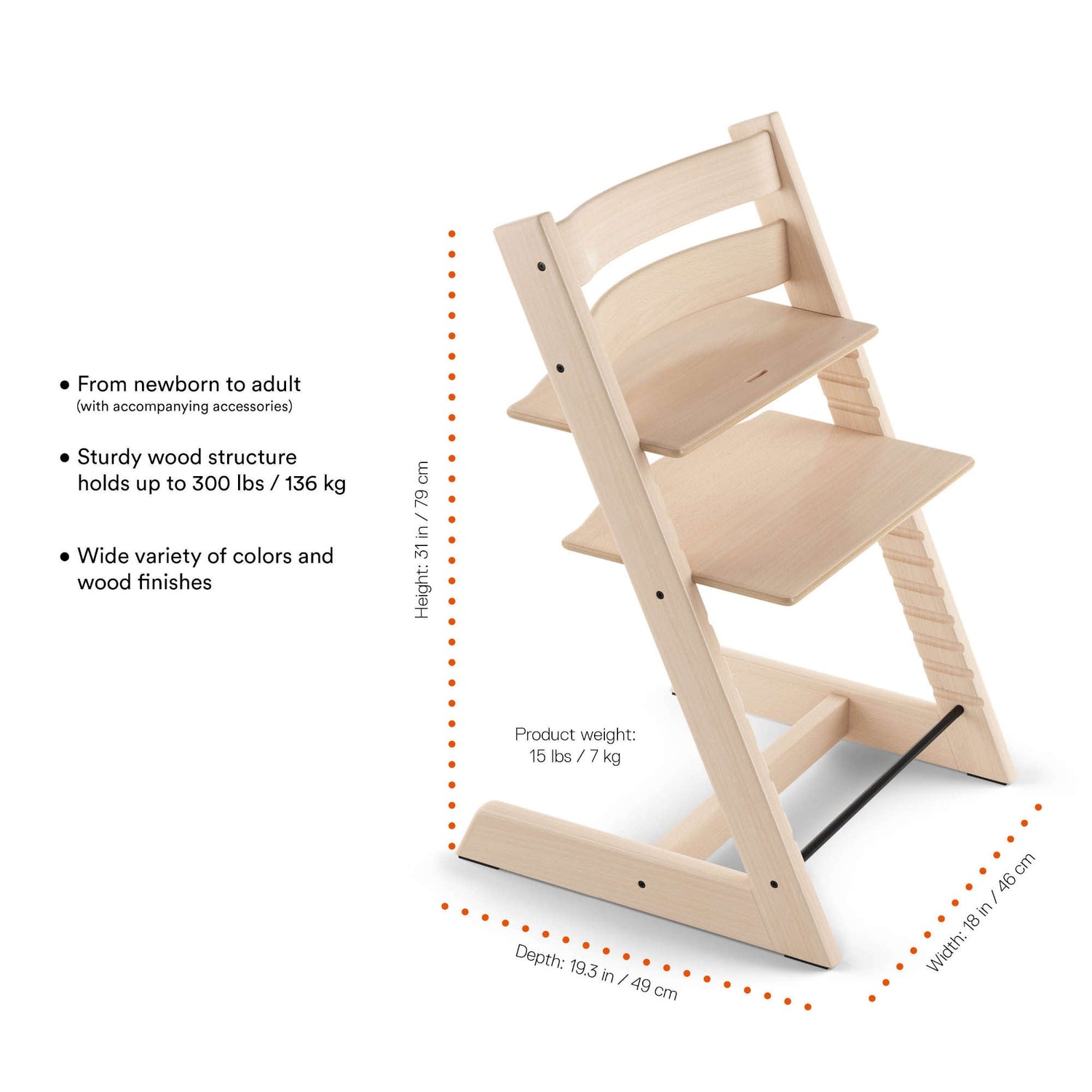Stokke Tripp Trapp Chair Oak – Pi Baby Boutique