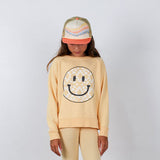 Boxy French Terry Sweatshirt in Happy Camper by Tiny Whales
