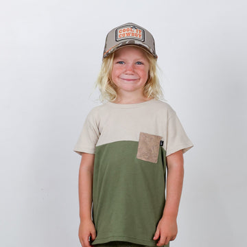 Crew Neck Tee in Field Guide by Tiny Whales