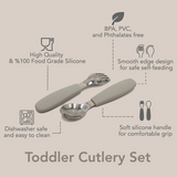 Toddler Cutlery Set - Leaf by noüka