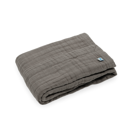 Cotton Muslin Baby Quilt - Mocha by Little Unicorn