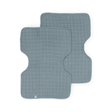 Cotton Muslin Burp Cloth 2 Pack - Sea by Little Unicorn