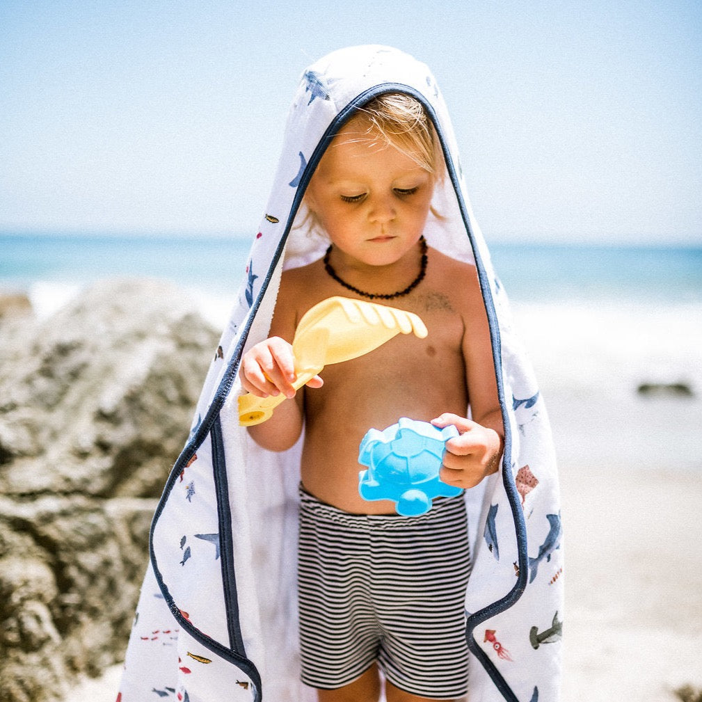 Toddler Hooded Towel - Shark by Little Unicorn