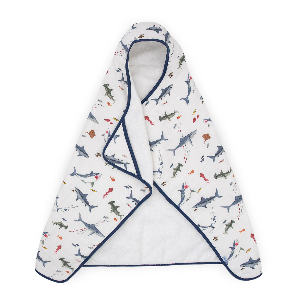 Toddler Hooded Towel - Shark by Little Unicorn