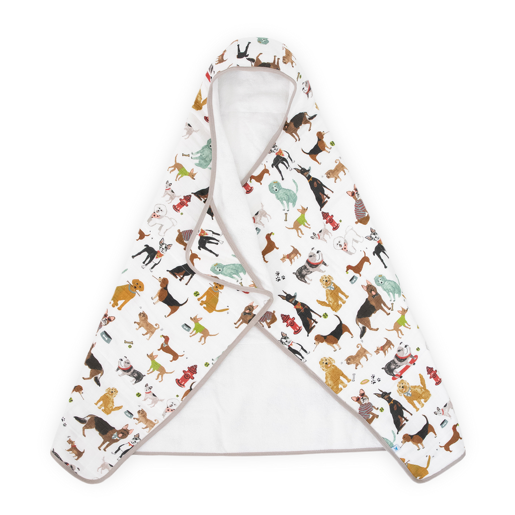 Toddler Hooded Towel - Woof by Little Unicorn