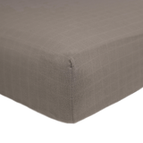 Cotton Muslin Crib Sheet - Mocha by Little Unicorn