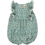 Poppy Bubble in Teal Ditsy Floral by Vignette