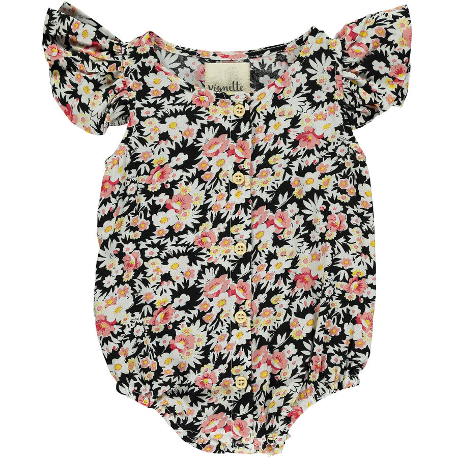 Cammie Bubble in Black Floral by Vignette