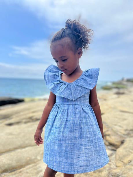 Harper Dress in Soft Chambray by Vignette