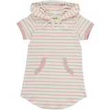 Tracey Dress in Pink Ivory Stripe by Vignette