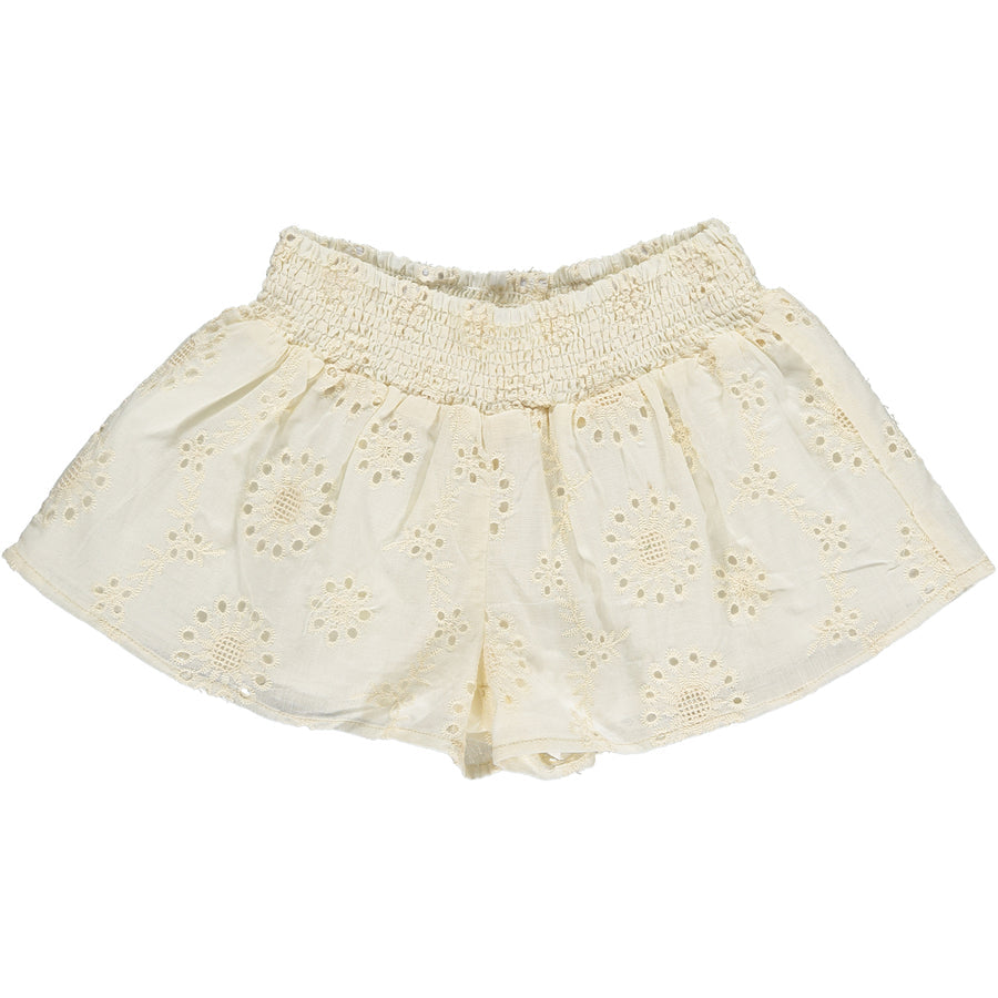 Jessie Shorts in Ivory Eyelet by Vignette