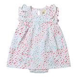 Jenn Dress in Coral and Aqua Fish by Vignette