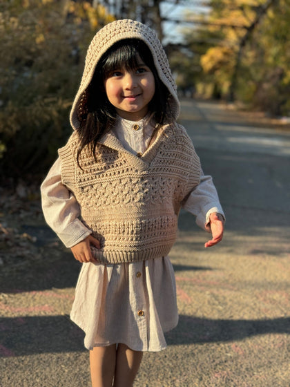 Mabel Vest in Oatmeal by Vignette