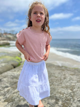 Kassie T-Shirt in Pink/White Stripe by Vignette