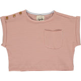Kassie T-Shirt in Pink/White Stripe by Vignette