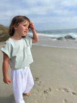 Kassie T-Shirt in Grey/White Stripe by Vignette