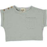 Kassie T-Shirt in Grey/White Stripe by Vignette