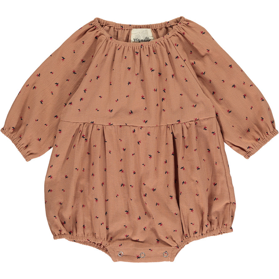 Daisy Bubble in Pumpkin/Berry Floral by Vignette