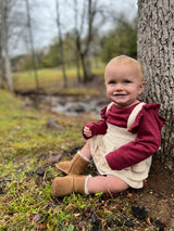 Quinn Onesie in Maroon by Vignette