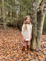 Angie Tunic in Cream and Rose Stripe by Vignette