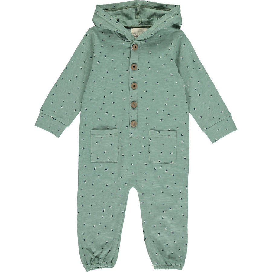 Shelby Hooded Romper in Aqua by Vignette