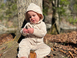 Shelby Hooded Romper in Tan by Vignette