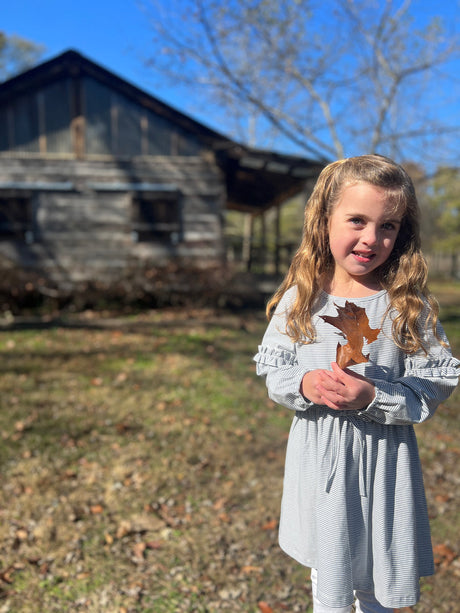 Mickey Dress in Blue Stripe by Vignette