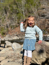 Jaycee Skirt in Teal Twiggy by Vignette