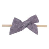 Classic Nylon Bow in Violet by Copper Pearl
