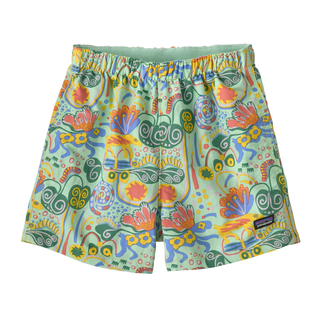 Baby Baggies™ Shorts - Meadow Moose: Rinsed Green by Patagonia
