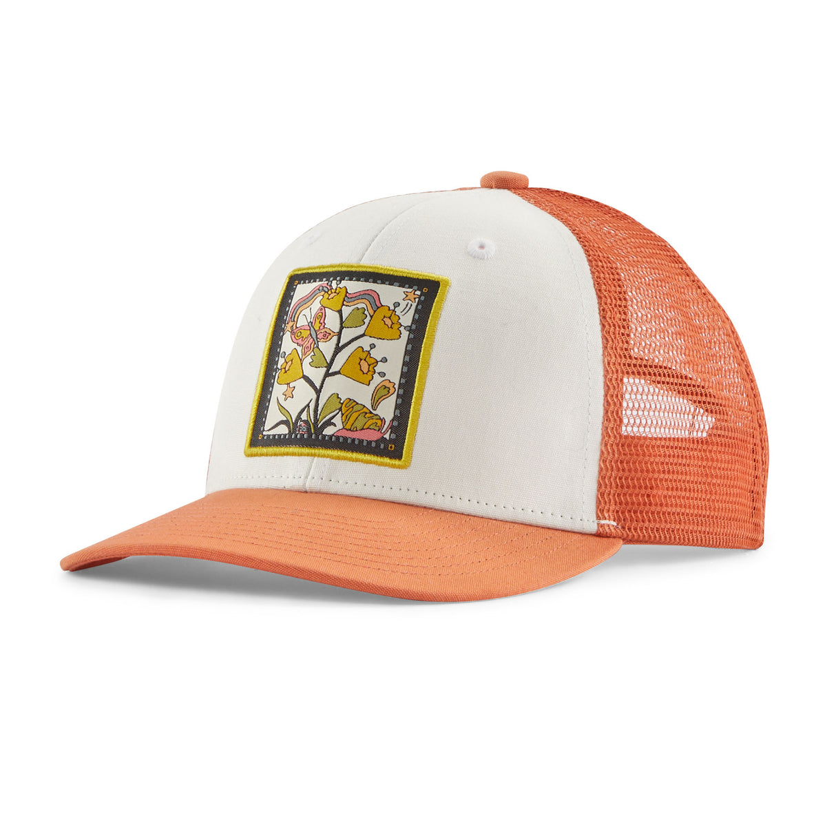 Kids' Trucker Hat - Butterfly Bows: Birch White by Patagonia