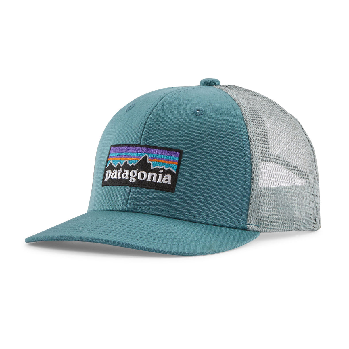 Kids' Trucker Hat - P-6 Logo: Wetland Blue by Patagonia