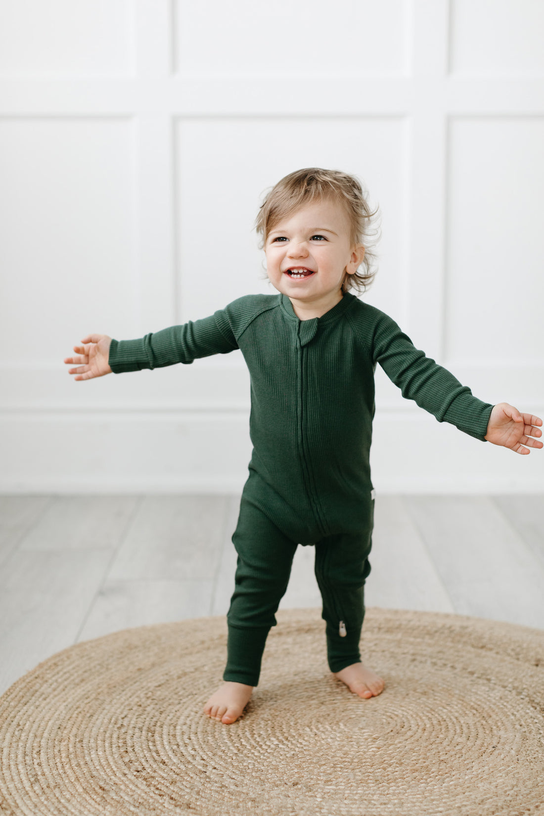 Waffle Sleeper - Spruce Green by Loulou Lollipop