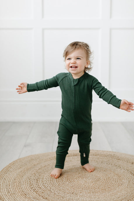 Waffle Sleeper - Spruce Green by Loulou Lollipop