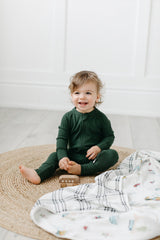 Waffle Sleeper - Spruce Green by Loulou Lollipop