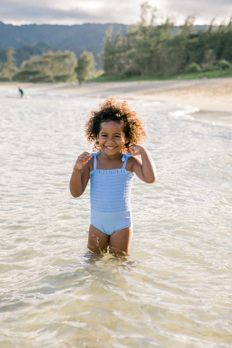 Baby enjoying water