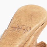 Weathered Brown Knotted Bow Baby Shoe by Freshly Picked