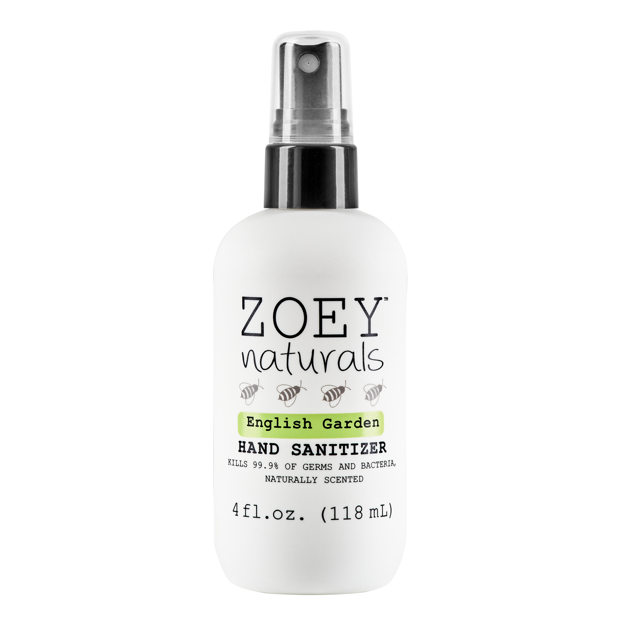 Hand Sanitizer English Garden by Zoey Naturals