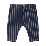 Baby Boys Cotton Woven Pant in Blue Stripes by Minymo
