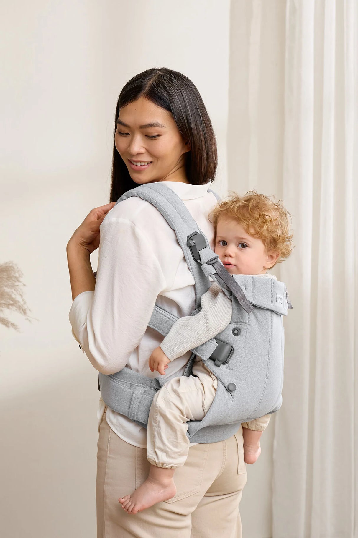 Baby Carrier Harmony - Woven Mélange - Light Grey by BabyBjorn