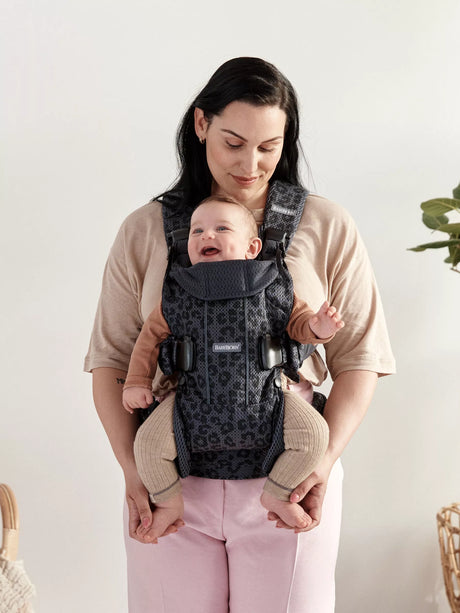 Baby Carrier One Air - 3D Mesh in Anthracite Leopard by BabyBjorn
