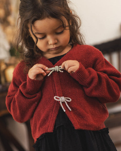 Bow Cardigan || Ruby by Noralee